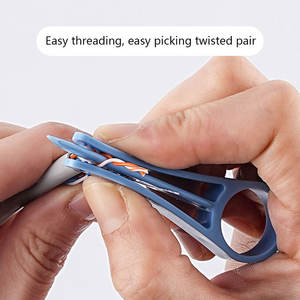 อุปกรณ์จับสายไฟสำหรับซ่อมแซมอุปกรณ์สายแลนสำหรับหนีบผ่านสายเคเบิลเครือข่ายแบบยืดตรงคลายเกลียว - Product Image 5