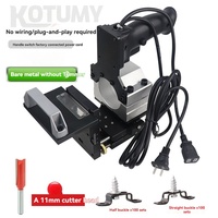 Machine de découpe de palettes en bois à moteur, support de rainurage pour connecteur, localisateur de fixation invisible, moule, utilisation facile