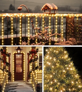 Haute qualité rvb LED solaire arbre de noël lumières chaîne fil de cuivre sortie d'usine éclairage de vacances en plein air et décoration - Product Image 5