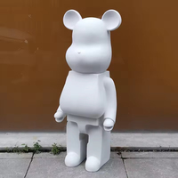 Ornement d'embryon blanc pour la maison artisanat bricolage fluide ours tirelire résine motif Animal promotionnel idée d'économie d'argent