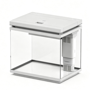 <span class=keywords><strong>Acquario</strong></span> in Vetro Nano SUNSUN Nuova Generazione, Piccolo Sistema di Filtrazione Completo con Illuminazione per Pesci Betta, Pesci Rossi e <span class=keywords><strong>Tartarughe</strong></span> - Product Image 3