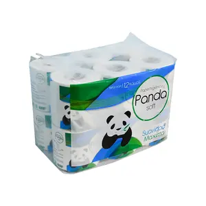 Papier hygiénique en pâte de bois vierge biodégradable, jetable et rapide, papier toilette personnalisé, ultra doux et résistant