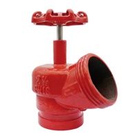 Vanne d'angle à opercule en acier inoxydable PN16 DN65 2,5 pouces SANHUI pour incendies de classe A et B