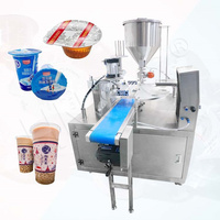 Machine de remplissage rotative automatique HNOC pour jus, confiture de fraises, yaourt, coupes de crème glacée