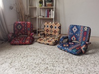 HE-1281, chaise de méditation pliable et réglable, nouveau tissu arabe doux et rembourré