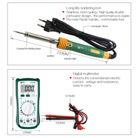 Kit de réparation de téléphone portable BESTOOL BST-113, fer à souder, multimètre, poignée antidérapante, sac OEM, certifié CE pour téléphone portable, ordinateur portable, PC
