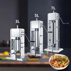 5/7L Factory Price High Performance Domestic Stainless Steel sausage filler maker machine