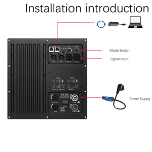 แอมพลิฟายเออร์ 3 แชนแนล 2x400w 1200w 8 โอห์ม พร้อม DSP Class D สำหรับลำโพงเวที ลดราคาพิเศษ ปี 2023 - Product Image 2