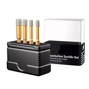 Set <span class=keywords><strong>trapano</strong></span> diamantato in tassello principale dimensioni 6mmx 2/8mm/10mm <span class=keywords><strong>trapano</strong></span> sanitario per ceramica vetro porcellana gres marmo e granito - Product Image 1