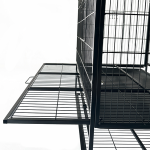 Groothandel Grote Black Steel Metal Iron Volière Kanarie Kaketoe Tortelduifjes Papegaai Villa Voor Tuin - Product Image 5