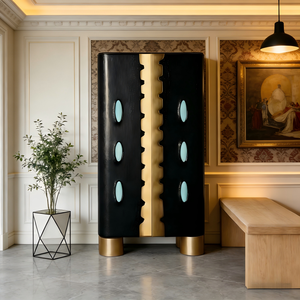 ตู้เก็บของห้องนั่งเล่น<span class=keywords><strong>ไม้</strong></span>จริงสไตล์โมเดิร์นหรูหรา ดีไซน์ประหยัดพื้นที่ พร้อมพื้นที่จัดเก็บขนาดใหญ่ เฟอร์นิเจอร์ห้องนั่งเล่น - Product Image 5