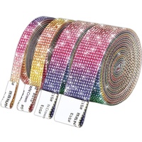 Bandelettes de strass thermocollantes en cristal exquises, de qualité supérieure, pour la fabrication de bijoux DIY, avec strass brillants, vente chaude