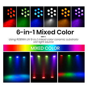 ไฟพาร์เวที SHEHDS 7x12W RGBWAUV แบบเงียบสำหรับบาร์ - Product Image 2