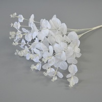 Plantes artificielles d'eucalyptus blanches faites à la main, feuilles vertes non tissées, arrangements floraux pour mariage, décoration de Noël