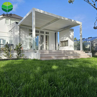 Quatre saisons 4*3 3*4 Motorisé Électrique Moderne Jardin Extérieur Aluminium Persienne Pergola Pavilion Gazebo Pergole avec Côtés Toit