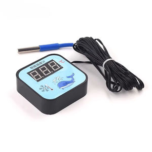 Sensor suhu koneksi mikro ponsel Wifi Remote dengan layar lemari es ikan termostat surya WF1W-DP - Product Image 2