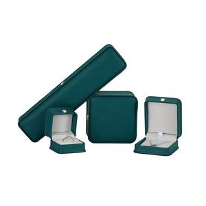 Factory Stock Luxury Leather <b>Ring</b> Box Square Jewelry Boxes with Custom Logo for Jewelry Organizer - Product Image 1