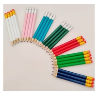 Mini 10CM Noir HB Golf Crayon Courte Queue Standard Crayon Cadeau Stylo