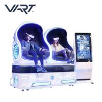 Simulateur de réalité virtuelle 9D VR Egg Chair avec contrôleur intelligent, équipement de mouvement de montagnes russes
