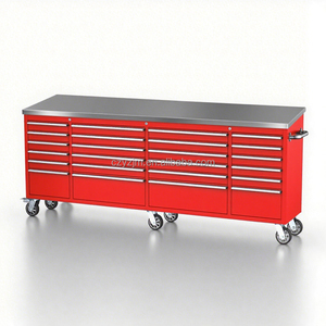 OEM 96-Inch Rolling Toolbox With Ball Bearing Drawers Workbench For <strong>Tool</strong> Storage For Mechanics And Workshop Use - Product Image 5