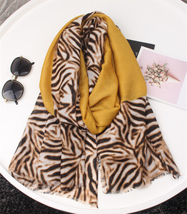 Moda autunno 180*90cm sciarpe da donna in cotone viscosa <span class=keywords><strong>Vintage</strong></span> con stampa leopardata sciarpa scialle - Product Image 2