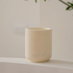 เทียนหอมเซรามิกพรีเมียม AIKUN ในโถแก้ว กลิ่นหอมติดทนนาน สำหรับบ้าน สำนักงาน ขายส่ง รับผลิตตามสั่ง - Product Image 6