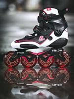 Patins à roulettes professionnels en fibre de carbone pour adultes et enfants, patins à roulettes en ligne pour l'extérieur, chaussures de patinage freestyle slalom
