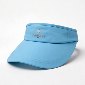 Visera Deportiva con Borde Curvo UPF50+ Azul Claro, Visera de Secado Rápido con Logotipo Personalizado para Uso Casual Unisex en Tenis, Golf y Running - Product Image 5