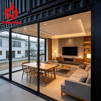Rumah Kontainer Lipat yang Dapat Diperluas, Dapur Bergerak, Rumah Prefab Mini Ramah Lingkungan Bertenaga Surya, Eksterior Luar Ruangan, Dapat Dipindahkan
