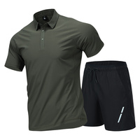 Ensemble de vêtements de sport pour la course à pied en été pour hommes - Ensemble de shorts à manches courtes amples et à séchage rapide et de pantalon décontracté surdimensionné