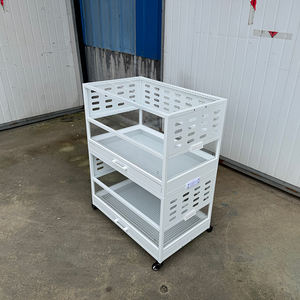 <span class=keywords><strong>Cage</strong></span> pour petits animaux en métal durable, plateau en métal portable, pour l'élevage de cochons d'Inde - Product Image 4