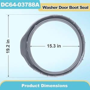 แหวนซีลประตูเครื่องซักผ้า DC64-03788A ปะเก็นยางสำหรับชิ้นส่วนทดแทนเครื่องซักผ้าแบบฝาหน้า - Product Image 2