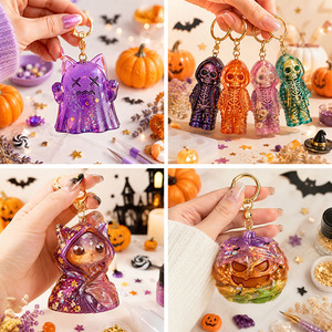 Moule en silicone YS pour bougies d'aromathérapie sur le thème d'Halloween, pour la création <span class=keywords><strong>de</strong></span> fantômes, crânes, citrouilles, chats, ornements en plâtre et pendentifs DIY - Product Image 5