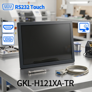 Monitor Táctil USB de Alta Calidad, Monitor Táctil Resistivo, Monitor Táctil de Montaje en Panel con Soportes de Montaje - Product Image 1