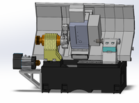 Nouveau tour CNC horizontal à banc incliné TCK600DY de moyenne capacité, commande GSK, 3 axes, broche simple, porte-outils à 12 postes, haute précision