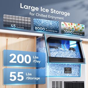 Nouvelle machine à glaçons en blocs <span class=keywords><strong>Frigidaire</strong></span> pour comptoir, idéale pour les supermarchés, à moteur, économe en énergie, usage commercial, 40 kg - Product Image 3