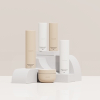 Flacon Pulvérisateur Airless Personnalisé pour Brume Corporelle Parfumée 30ml 50ml 75ml 100ml avec Bouchon, Emballage Cosmétique PET pour Soins de la Peau en Continu