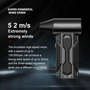 130000RPM <b>Electric</b> Air Blower 52m/s Mini Turbo Jet Fan with Lights Multi-function Violent Blower Computer <b>Keyboard</b> Dusted - Product Image 3