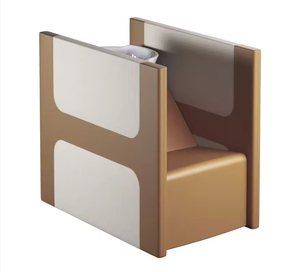 Asiento <span class=keywords><strong>triple</strong></span> Salón de belleza Silla de spa Lavado de cabello Champú Silla Estación de champú Fregadero y silla - Product Image 2