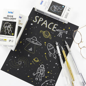 Lotto surligneur peint à la main stylo 1.0mm pointe balle aquarelle Art bricolage Journal Graffiti pointe Fine marqueur plastique Durable - Product Image 1