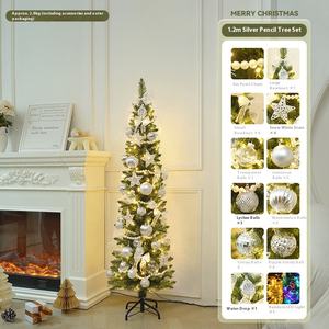 شجرة عيد الميلاد الاصطناعية الجديدة لعام 2026 بارتفاع 4/5/6/7 أقدام مع إضاءة LED قابلة للطي ومقاومة للماء لتزيين المنزل - Product Image 2