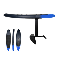 Planche de surf gonflable en fibre de carbone avec foil, planche de surf hydrofoil, planche de paddle gonflable OEM, SUP gonflable avec foil