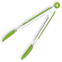 Pince à barbecue écologique de 8 pouces à manche en acier inoxydable Outils de cuisson de qualité alimentaire Gadgets de cuisine en silicone sûrs 1 pièces Cuisine à domicile