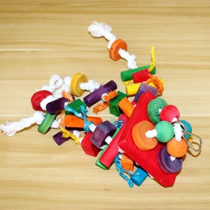 New Design Colorful Wooden Chewing <strong>Toy</strong> for Medium-Large <strong>Parrots</strong> - Natural Block Bird <strong>Toy</strong> in Stock Ready to Ship - Product Image 4