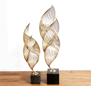 Opere d'<span class=keywords><strong>arte</strong></span> in metallo leggero arredamento di lusso decorazioni per la casa creative adatte per il soggiorno mobile TV armadietto del vino - Product Image 3