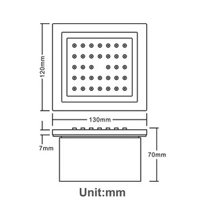 High Quality Bathroom Accessories 12*13cm <strong>Shower</strong> Faucet <strong>Body</strong> <strong>Spray</strong> Black Side <strong>Spray</strong> - Product Image 4