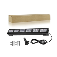 Nouvelle barre lumineuse LED bicolore pour véhicule, gyrophare d'urgence, clignotant pour pick-up et voiture, 12V 24V, réglable et durable