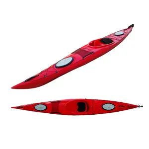 Kayak de tamaño más largo, kayak ligero, no inflable, kayak de plástico