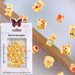 Paquete de 30 Piezas de Adornos de Uñas con Diseño de Ositos de Peluche de Diferentes Tamaños, Accesorios de Manicura Kawaii, Decoración de Uñas al por Mayor - Product Image 2