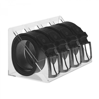 Présentoir en acrylique transparent sur mesure pour ceintures, élégant support pour cravates, nœuds papillon, bijoux, montres, usage domestique, sérigraphié